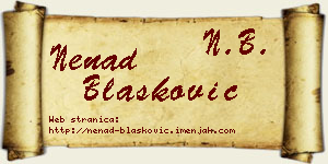 Nenad Blašković vizit kartica